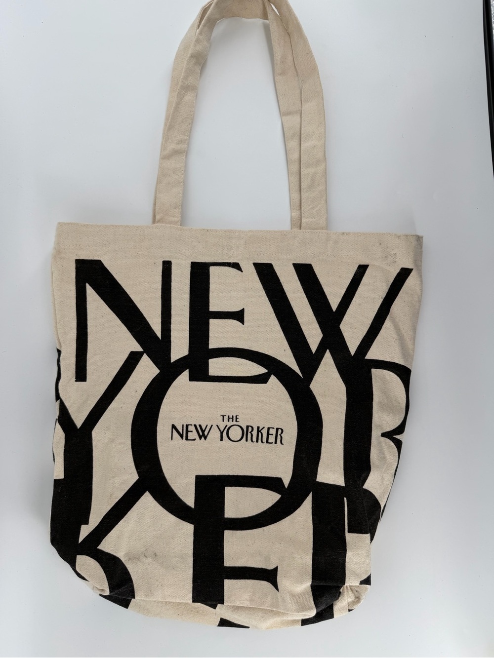New Yorker Magazine Canvas Tote Bag NYC Literary Aesthetic